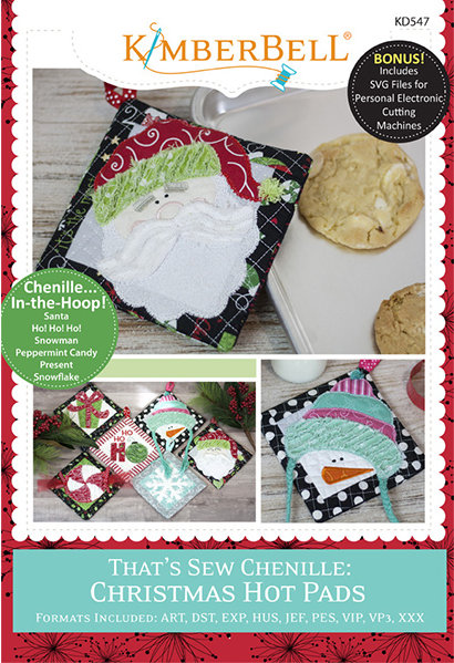 That's Sew Chenille: Christmas Hot Pads Machine Embroidery CD