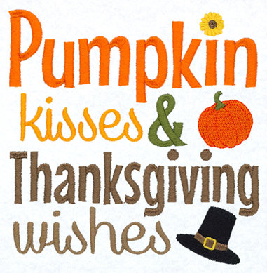 Pumpkin Kisses Thanksgiving Wishes