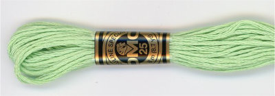 DMC 6 Strand Cotton Embroidery Floss / 13 Medium Light Nile Green