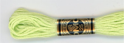 DMC 6 Strand Cotton Embroidery Floss / 14 Pale Apple Green