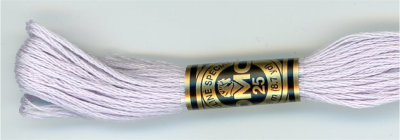 DMC 6 Strand Cotton Embroidery Floss / 25 Ultra Light Lavender