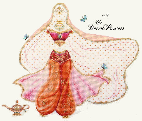 The Desert Princess Cross Stitch Pattern