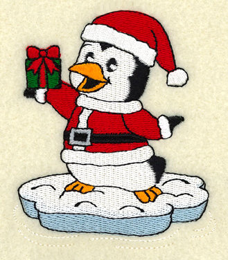 Penguin as Santa Claus