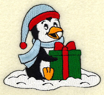 Penguin with Gift