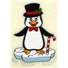 Penguin with Top Hat and Candy Cane