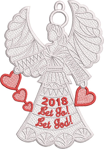 Free Standing Lace Inspirational Heart Angel 2018