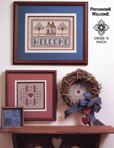 Patchwork Welcome Counted Cross Stitch Leaflet