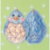 Image of Easter Chick Cross Stitch Kits, by Jim Shore / Blue