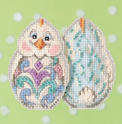 Easter Chick Cross Stitch Kits, by Jim Shore / White