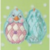 Image of Easter Chick Cross Stitch Kits, by Jim Shore / Aqua