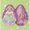 Image of Easter Chick Cross Stitch Kits, by Jim Shore / Purple
