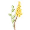 Floral Element 2-Yellow Flower w/Leaves