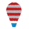 Balloon #33 red, white, blue