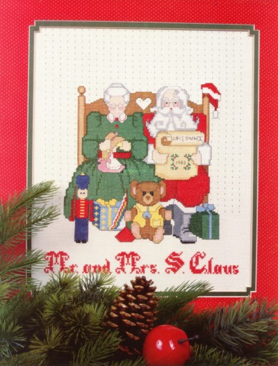 Mr. and Mrs. S. Claus Counted Cross Stitch / Foldout Chart
