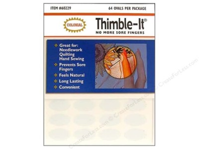COLONIAL Self-Adhesive Thimble-It Finger Pads 64/Pkg