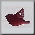 Mill Hill Glass Treasures / Small Red Bird 12050