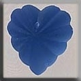 Mill Hill Glass Treasures / Frosted Starburst Heart Matte Sapphire 12071