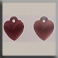 Mill Hill Glass Treasures / Very Small Domed Heart Matte Comp Rose 12073