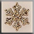 Mill Hill Glass Treasures / Small Snowflake Gold 12036