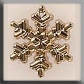 Mill Hill Glass Treasures / Large Snowflake Gold 12040