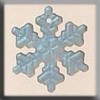 Mill Hill Glass Treasures / Medium Snowflake Matte Crystal AB 12162