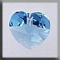 Mill Hill Crystal Treasures / 13038 Small Heart Aquamarine