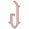 Baroque 3 XL Letter J, Middle