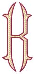Baroque 3 XL Letter K, Middle