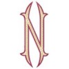 Baroque 3 XL Letter N, Middle