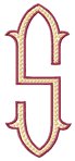 Baroque 3 XL Letter S, Middle