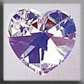 Mill Hill Crystal Treasures / 13045 Medium Heart Crystal AB