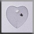 Mill Hill Crystal Treasures / Small Frosted Heart Crystal