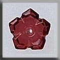 Mill Hill Glass Treasures / 5 Petal Dim Flower Ruby 12009