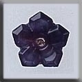 Mill Hill Glass Treasures / 5 Petal Dim Flower Amethyst Moonstone 12011