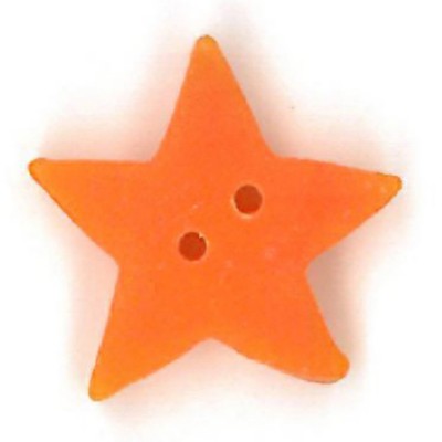 Large Orange Star Button