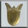 Mill Hill Glass Treasures / Large Tulip Matte Yellow Opal 12024