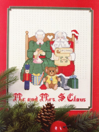 Mr. and Mrs. S. Claus Counted Cross Stitch / Leaflet