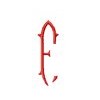 Emblem 1 Letter F, Center