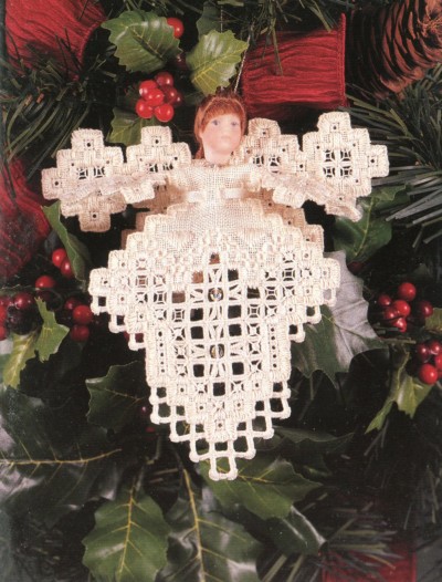 Christmas Angel Hardanger Patterns / 1996 Card