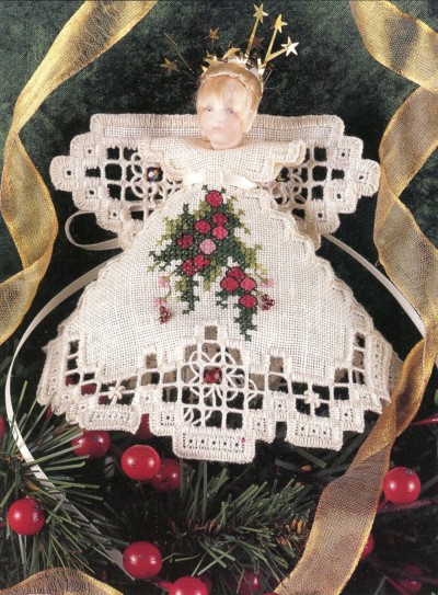 Christmas Angel Hardanger Patterns / 1997 Card