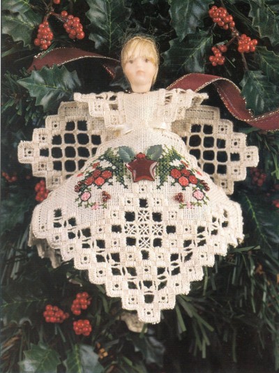 Christmas Angel Hardanger Patterns / 1998 Card