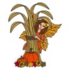 Autumn Fairy with Corn Stalk