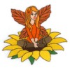 Autumn Fairy on Sunflower