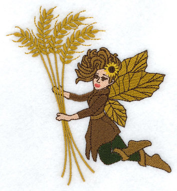 Autumn Fairy with Wheat