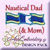 Nautical Dad and Mom Flags