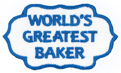 Greatest Baker Towel Applique