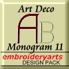 Art Deco Monogram Set 11