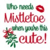 Who Needs Mistletoe When You're Cute!