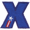 Stars & Stripes Letter X