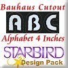 Bauhaus Cutout Alphabet 4 inches